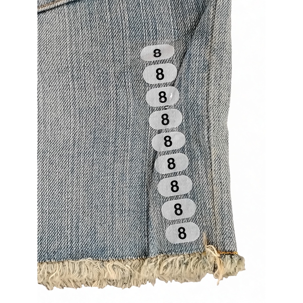 Polo Ralph Lauren Y2K Preppy Gigi Denim Skirt Size 8 Cotton Distressed - Picture 7 of 11